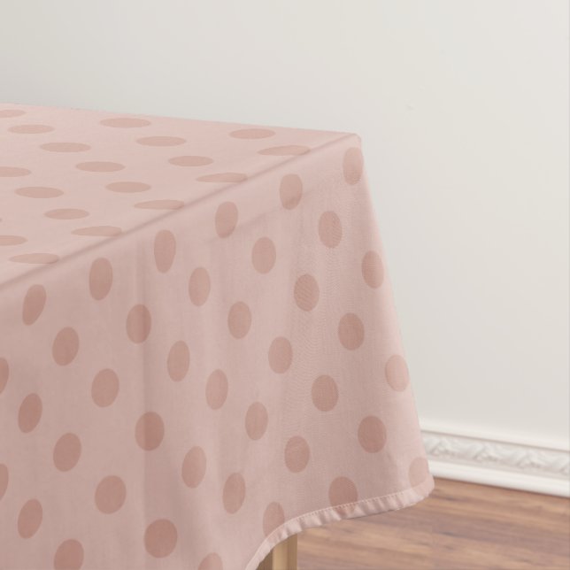 Nappe Noisette taupe/rose pois (In Situ)