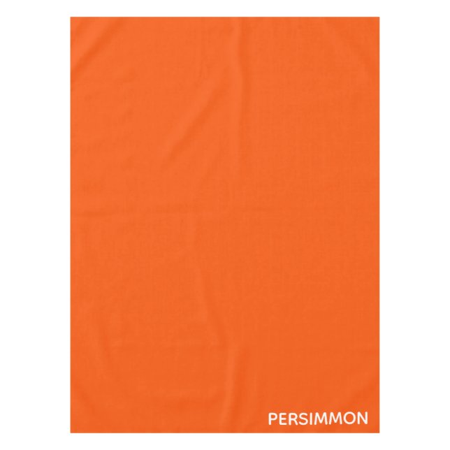 Nappe Nom de couleur rouge persimon (Devant)