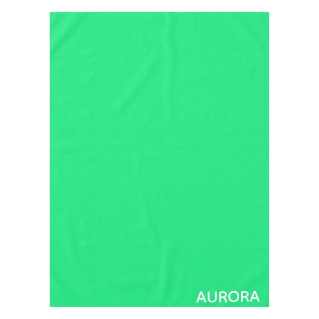Nappe Nom de couleur verte Aurora (Devant)