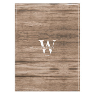 Nappe Nom de famille personnalisé Monogramme Russe Farm