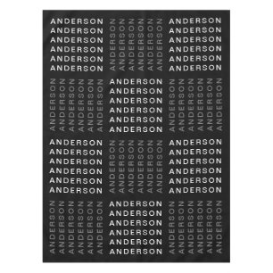 Nappe Nom ou mot Motif gris noir et blanc