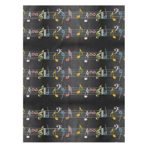 Nappe Notes ouvrières de musique sur le noir