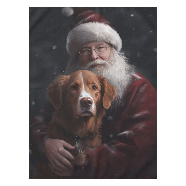 Nappe Nouvelle-Écosse Duck Toller Avec Le Festif Du Père (Devant)