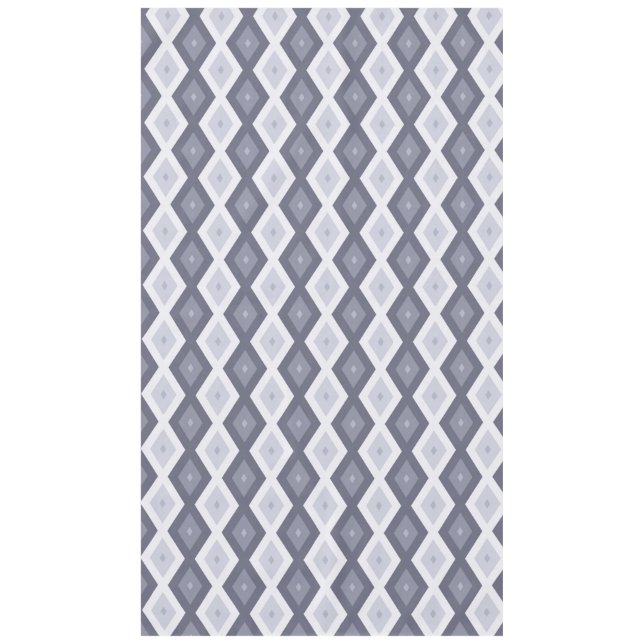 Nappe Nuances de bleu gris motif diamant (Devant)
