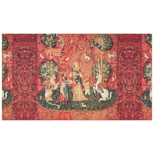 Nappe Odeurs, Lion, Fleurs, Animaux (Devant (Horizontal))