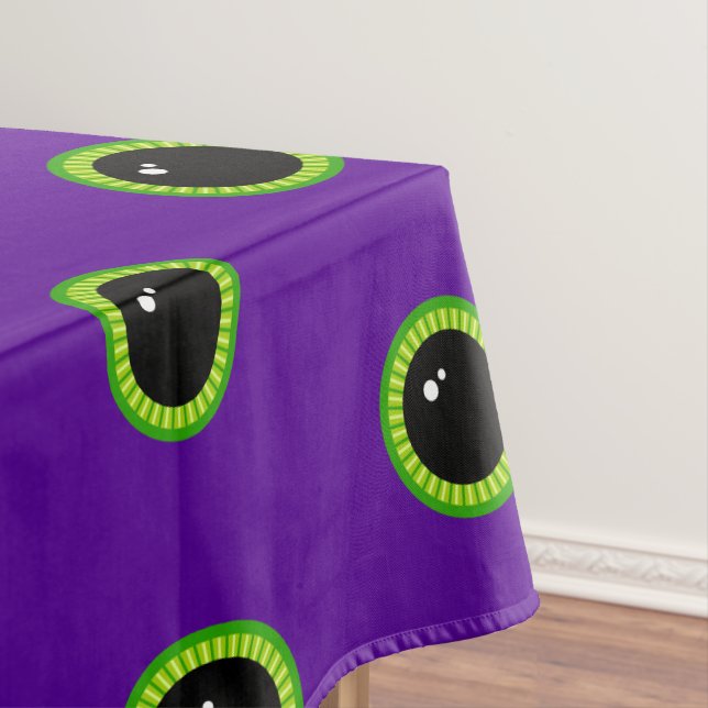 Nappe Oeil de monstre vert et violet amusant (In Situ)