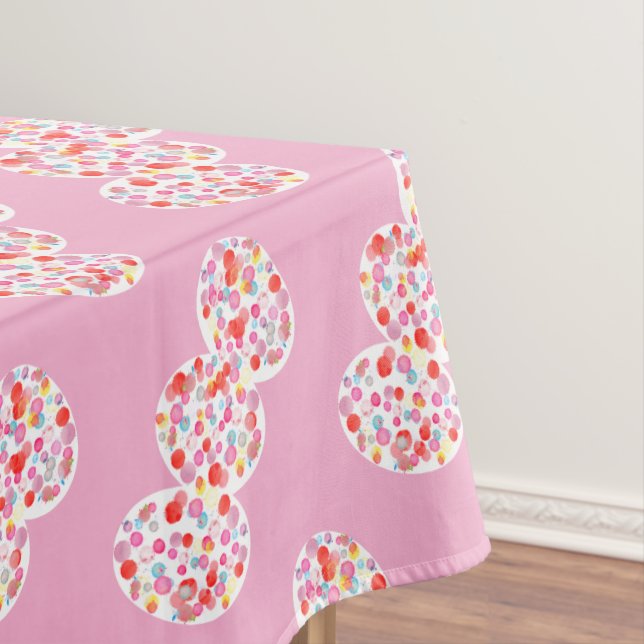 Nappe OEufs de Pâques colorés Aquarelle Blots Joyeux Pâq (In Situ)