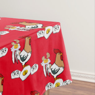 Nappe Oeufs de poulet rouge