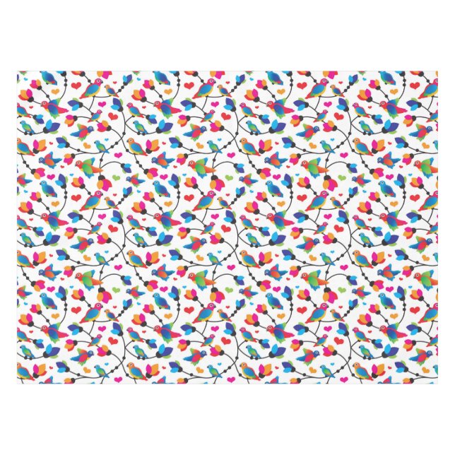 Nappe oiseau coloré mignon de perroquet (Devant (Horizontal))