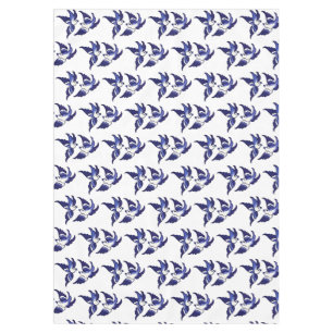Nappe Oiseaux de design de saules bleues classiques