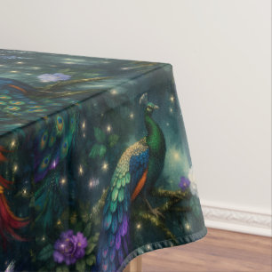 Nappe Oiseaux Exotiques Fantaisie Luxe 