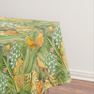 Nappe Oiseaux Vintages tropicaux dans la Jungle Paradise