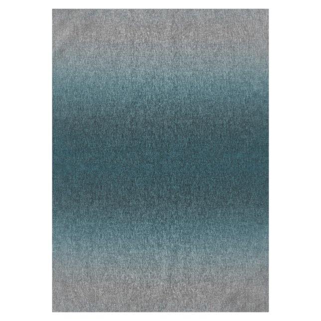 Nappe Ombre Abstract Teal Green Blue Grey Crosshatch (Devant)