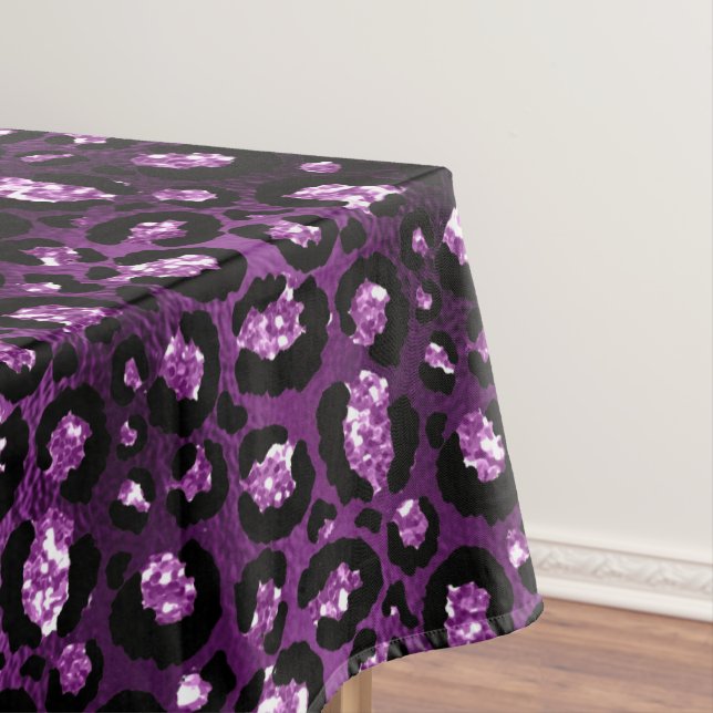 Nappe Ombre Violet & Taches de Léopard Pailletées Glam N (In Situ)