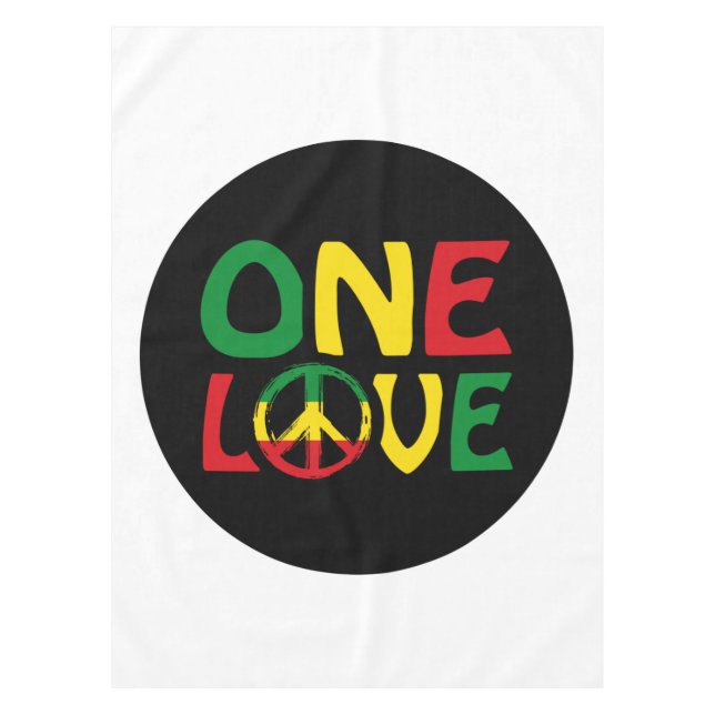 Nappe One Love, Reggae design (Devant)