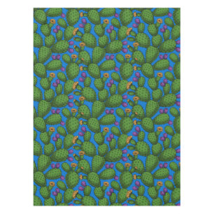 Nappe Opuntie de floraison en bleu