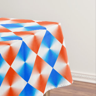 Nappe orange et bleu