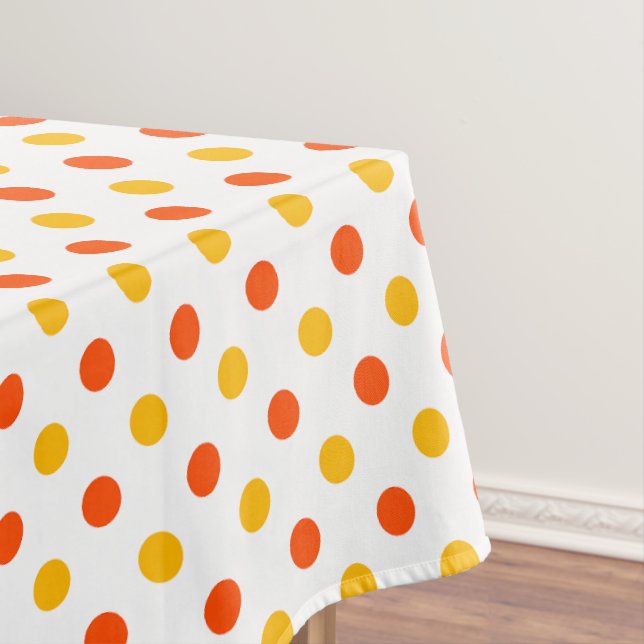 Nappe Orange et points jaunes blancs  (In Situ)