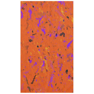 Nappe Orange, jaune, Purple and Black Abstract