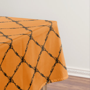 Nappe Orange, Motif géométrique des Carrés d'Halloween