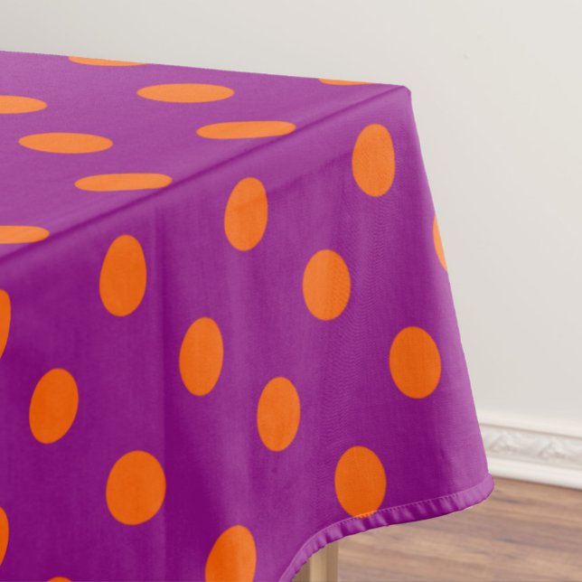 Nappe Orange On Purple Pois Design Motif (Créateur téléchargé)