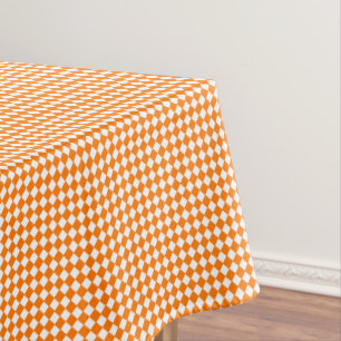 Nappe Orange White À damiers Check Automne Halloween Par