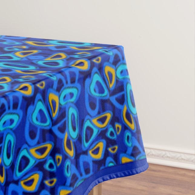 Nappe Ornement abstrait bleu multicolore (In Situ)