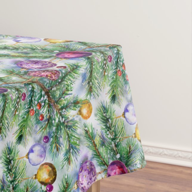 Nappe Ornements de sapin de Noël pour les fêtes (In Situ)
