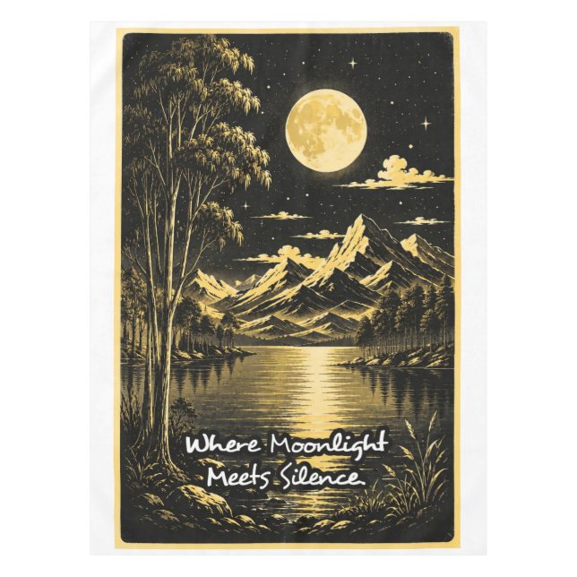 Nappe Où le clair de lune rencontre le silence Sérénité  (Devant)