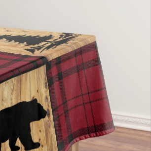 Nappe Ours en carreaux de Buffalo rustiques Arbres Bois