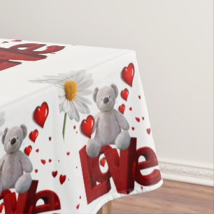 Nappe Ours en peluche de la Saint-Valentin