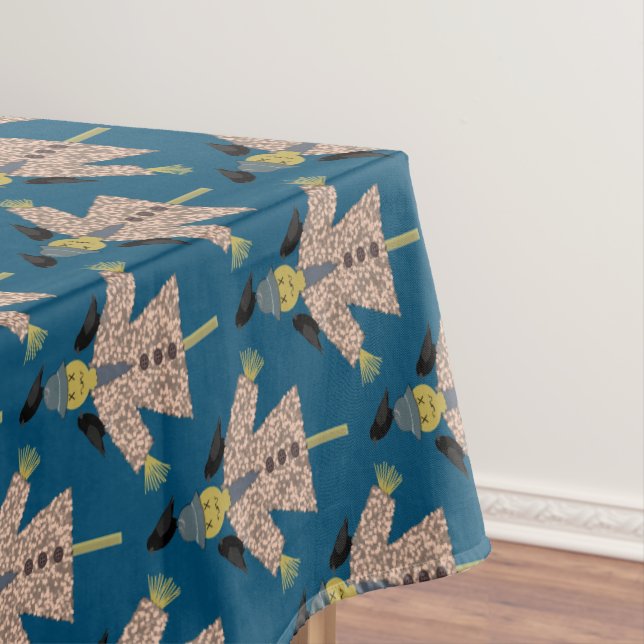 Nappe Paille d'Halloween scarecrow et Ravens à motif (In Situ)