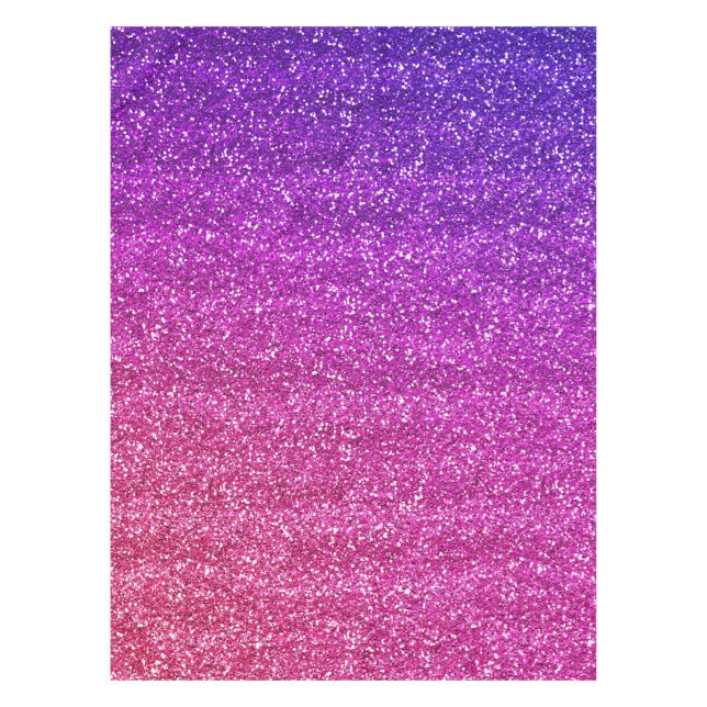 Nappe Paillettes dégradé violet et rose brillant  (Devant)