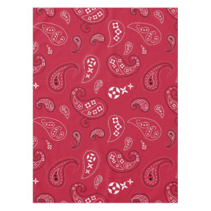 Nappe Paisley rouge et noir Bandana occidental Imprimer