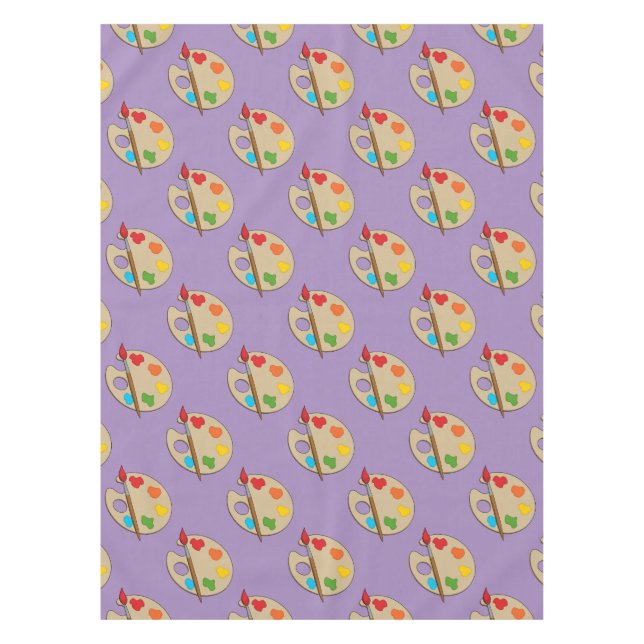 Nappe Palette d'artiste avec pinceau (Devant)