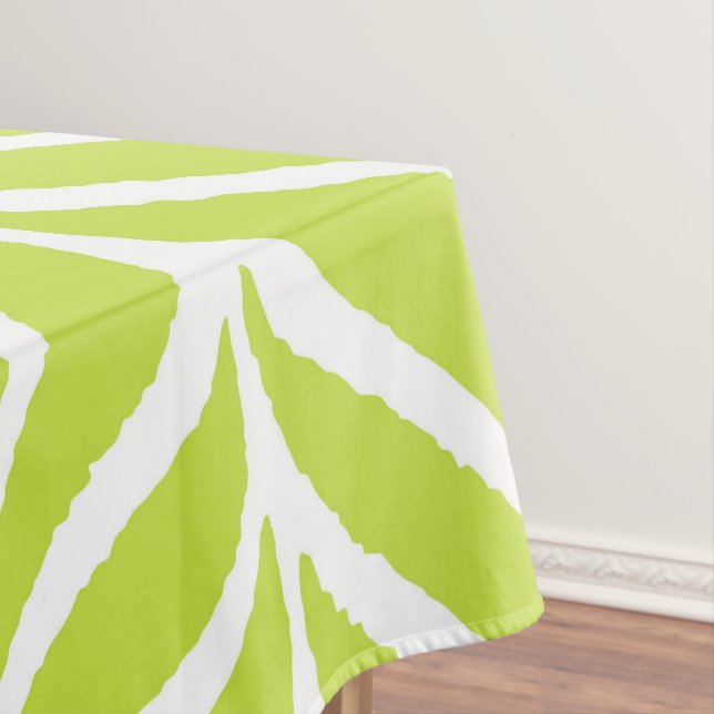 Nappe Palm Feuille Motif Chartreuse Green (In Situ)