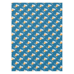 Nappe Palmiers et soleil orange