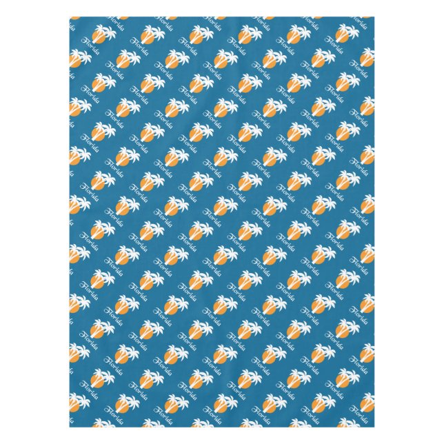 Nappe Palmiers et soleil orange (Devant)