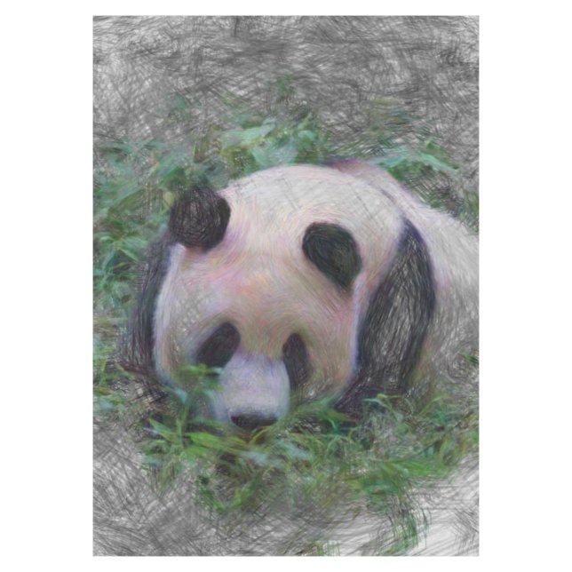 Nappe panda animal artistique (Devant)