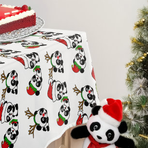 Nappe Pandas de Noël