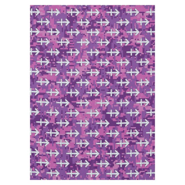 Nappe Panneau Zodiac Pearl Sagittarius Fuchsia Camo numé (Devant)
