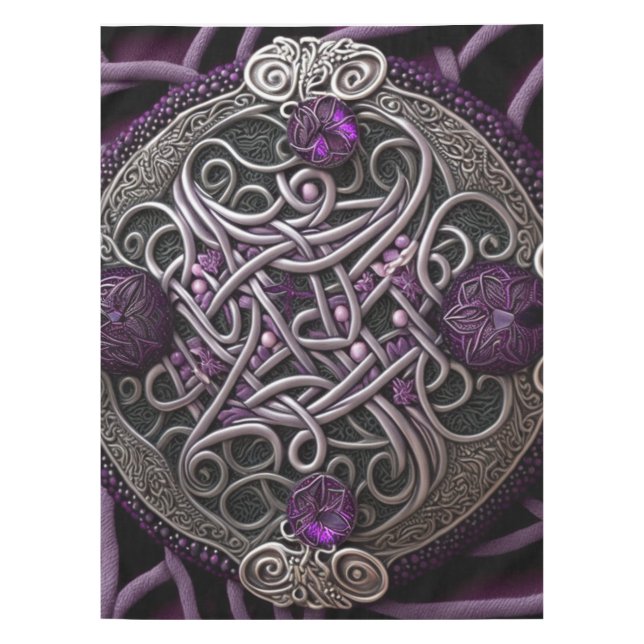 Nappe Papier d'enveloppement Celtic Rose violet (Devant)