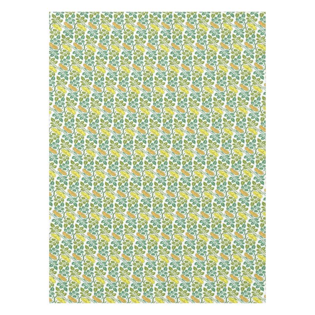 Nappe Papier peint floral Art Nouveau Buttercup damassé (Devant)