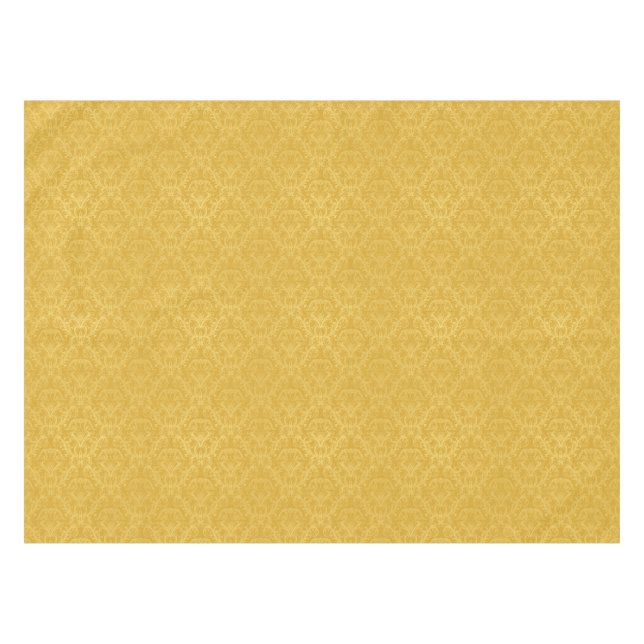 Nappe Papier peint floral d'or de luxe (Devant (Horizontal))