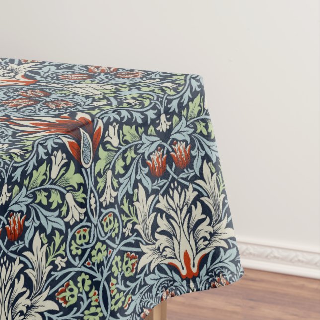 Nappe Papier peint floral Morris Navy Blue Snakeshead (In Situ)