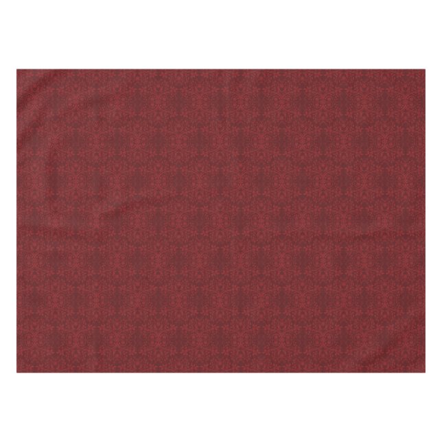 Nappe Papier peint floral rouge détaillé (Devant (Horizontal))