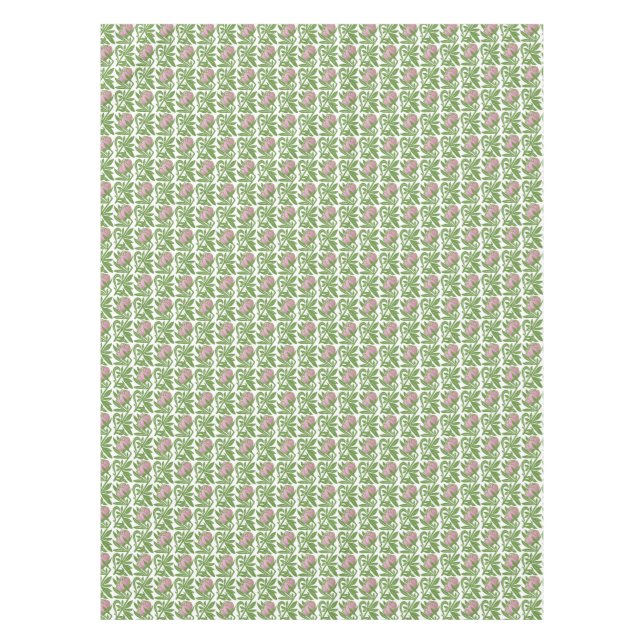 Nappe Papier peint nénuphars rose Art Nouveau (Devant)