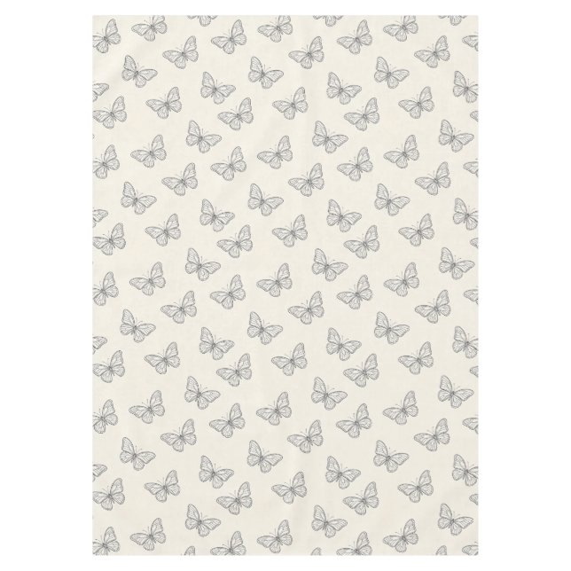 Nappe Papillon motif d'art en ligne (Devant)