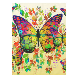 NAPPE PAPILLONS PRINTANIERS NATURE COLORÉE