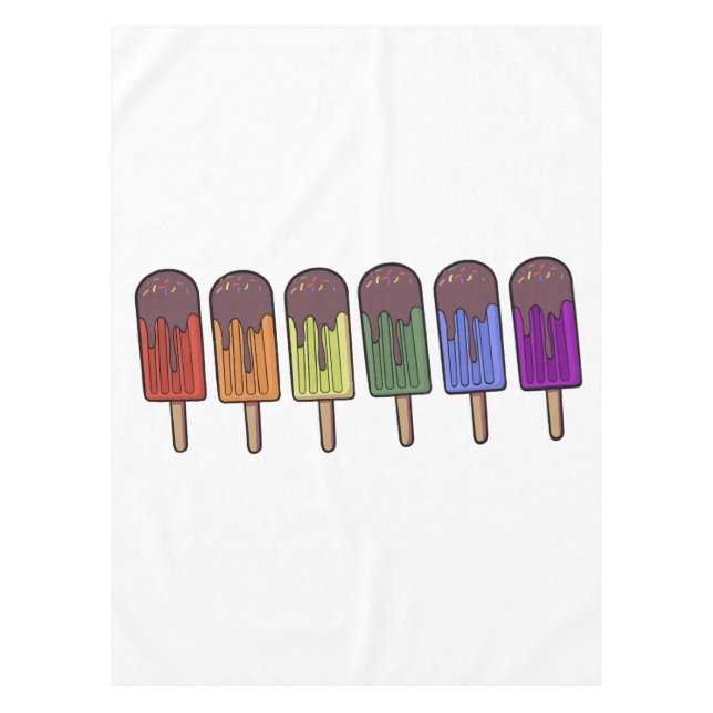 Nappe Parade de sucettes arc-en-ciel (Devant)